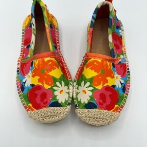 Vibrant Floral Kids Espadrille Shoes